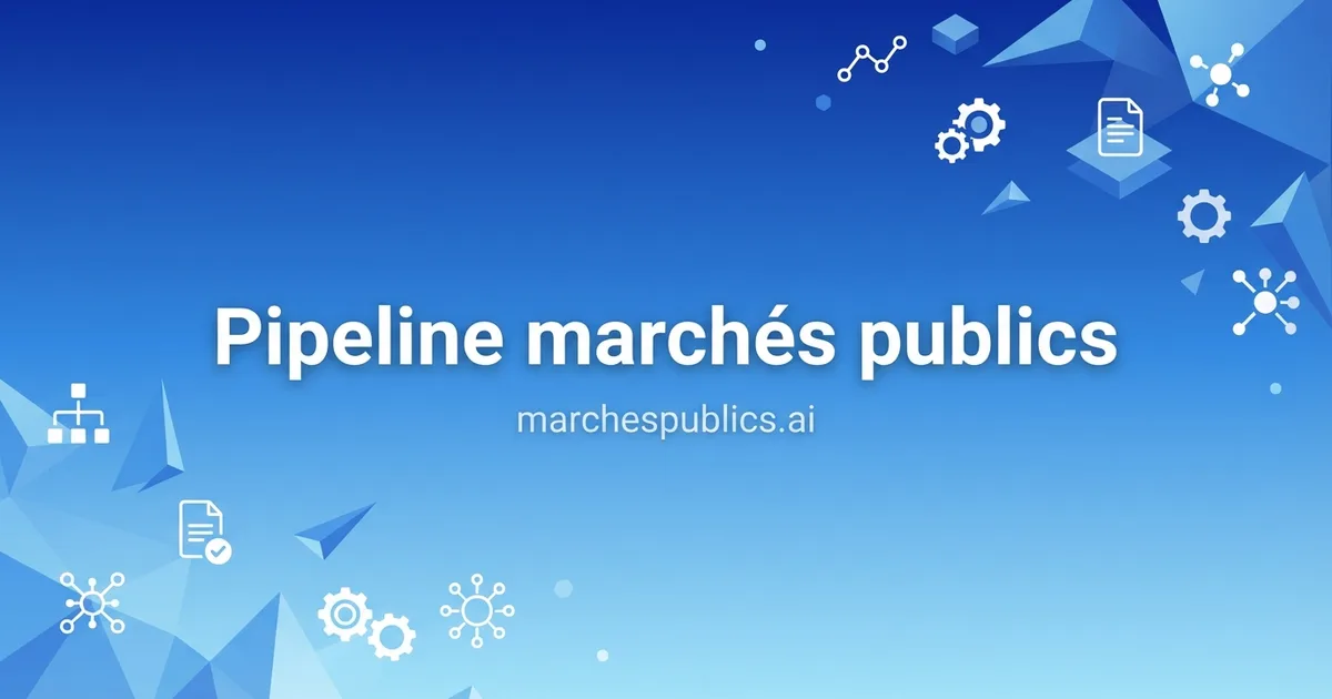 Construire un pipeline de marches publics rentable