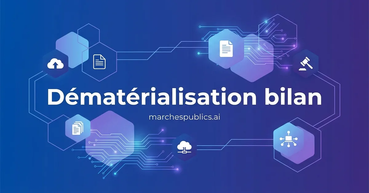 Dematerialisation totale des marches publics : bilan 2026