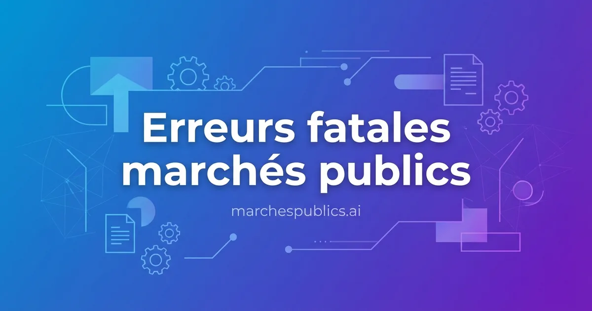 10 erreurs fatales en reponse aux marches publics (et comment les eviter)